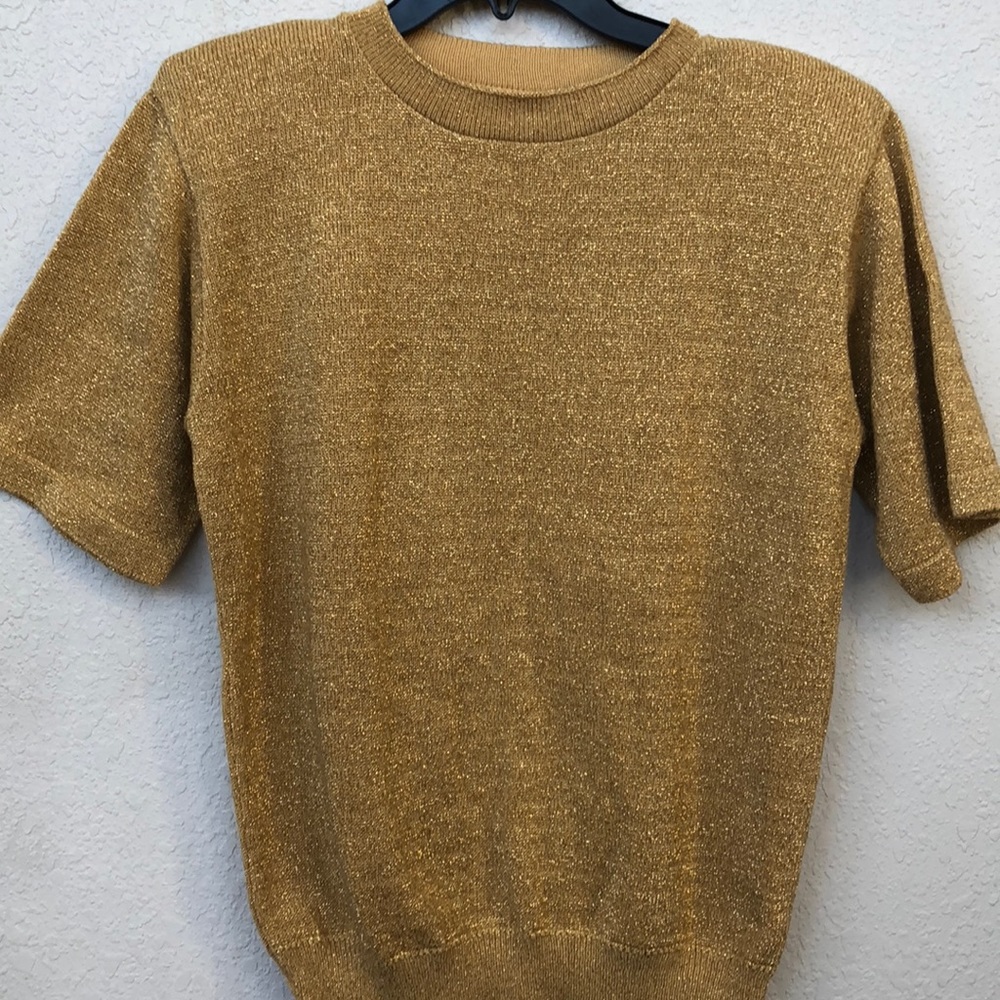 Alfred Dunner gold metallic sweater!
